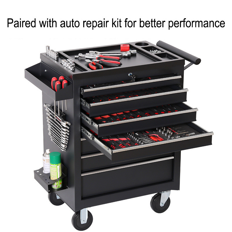 Workshop Tools Car - صندوق أدوات تخزين بخمسة أدراج مع