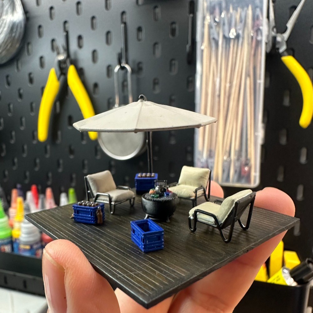 Tools Workshop Kids - ديوراما 1/64 نموذج مشهد مصغر لتراس