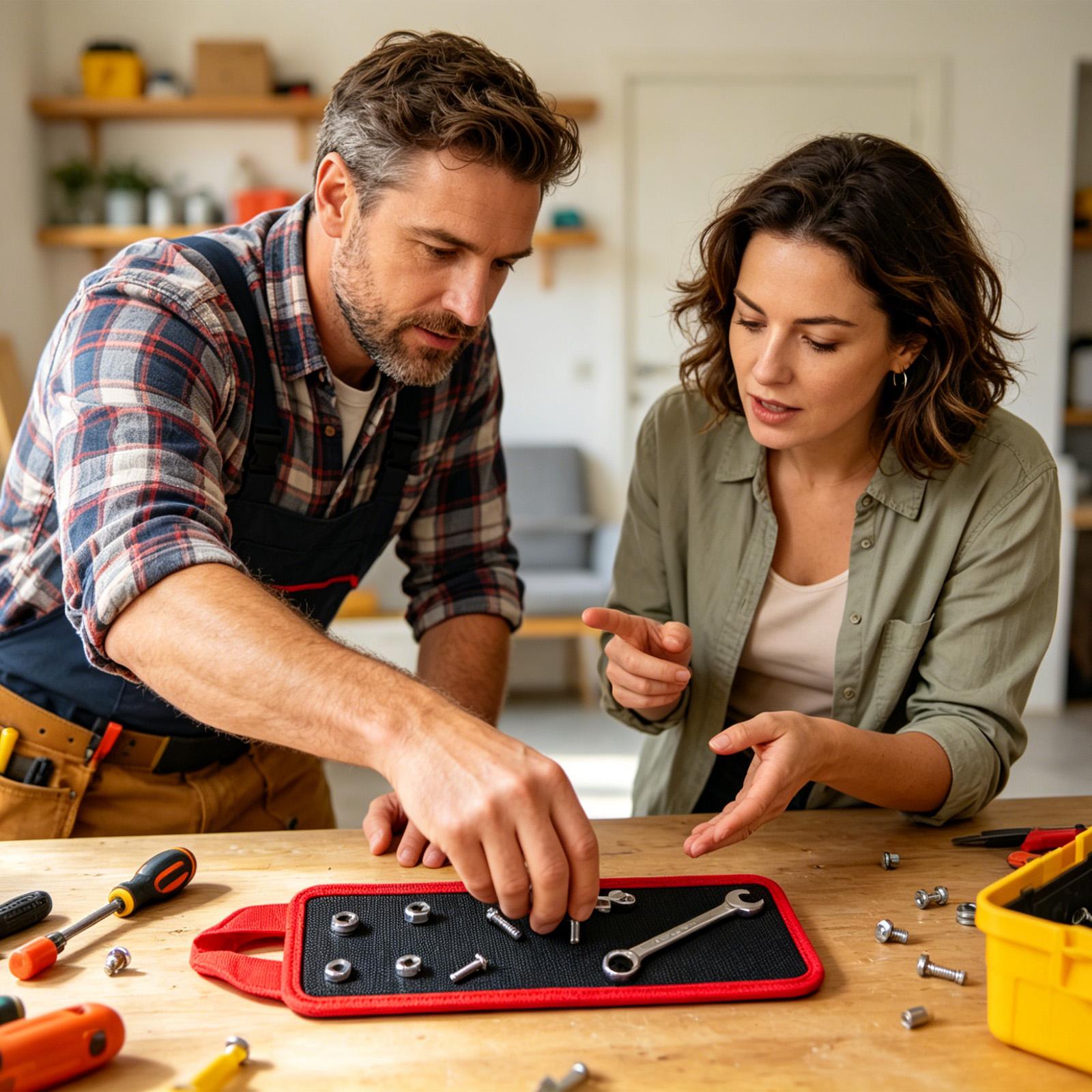 Workshop Tools Car - حامل أدوات مغناطيسي، صينية تخزين معدات