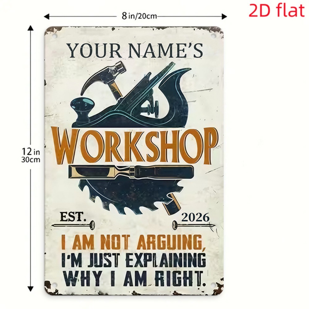 [تصميم ثنائي الأبعاد] لافتة مع - مراجعة Workshop Tools And Names وسعره