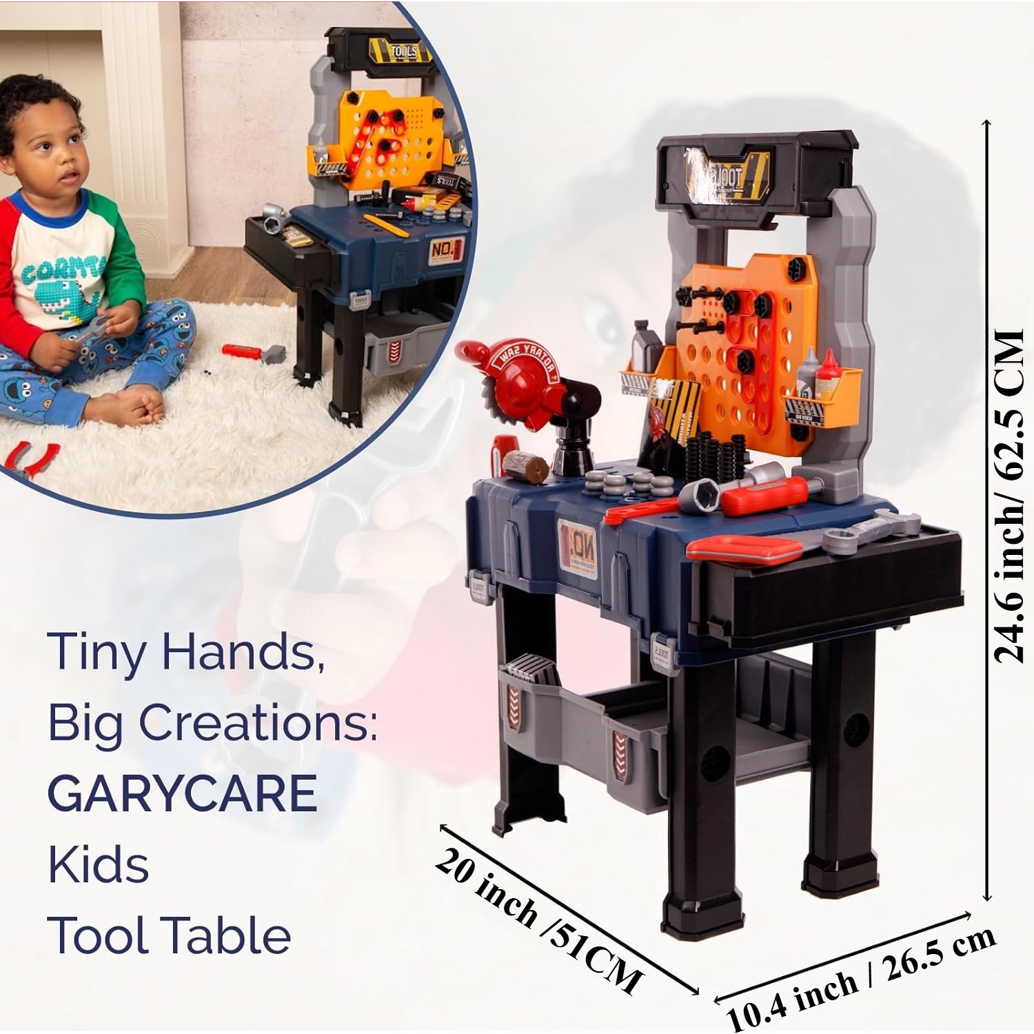 65 قطعة مجموعة أدوات الأطفال ا - مراجعة Tools Workshop Kids وسعره