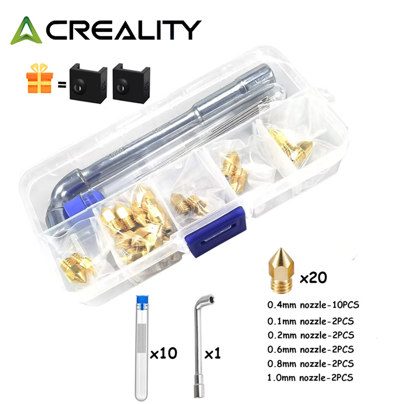 كرياليتي 20 قطعة MK8 فوهة نحاس - مراجعة Creality Printer K1 وسعره