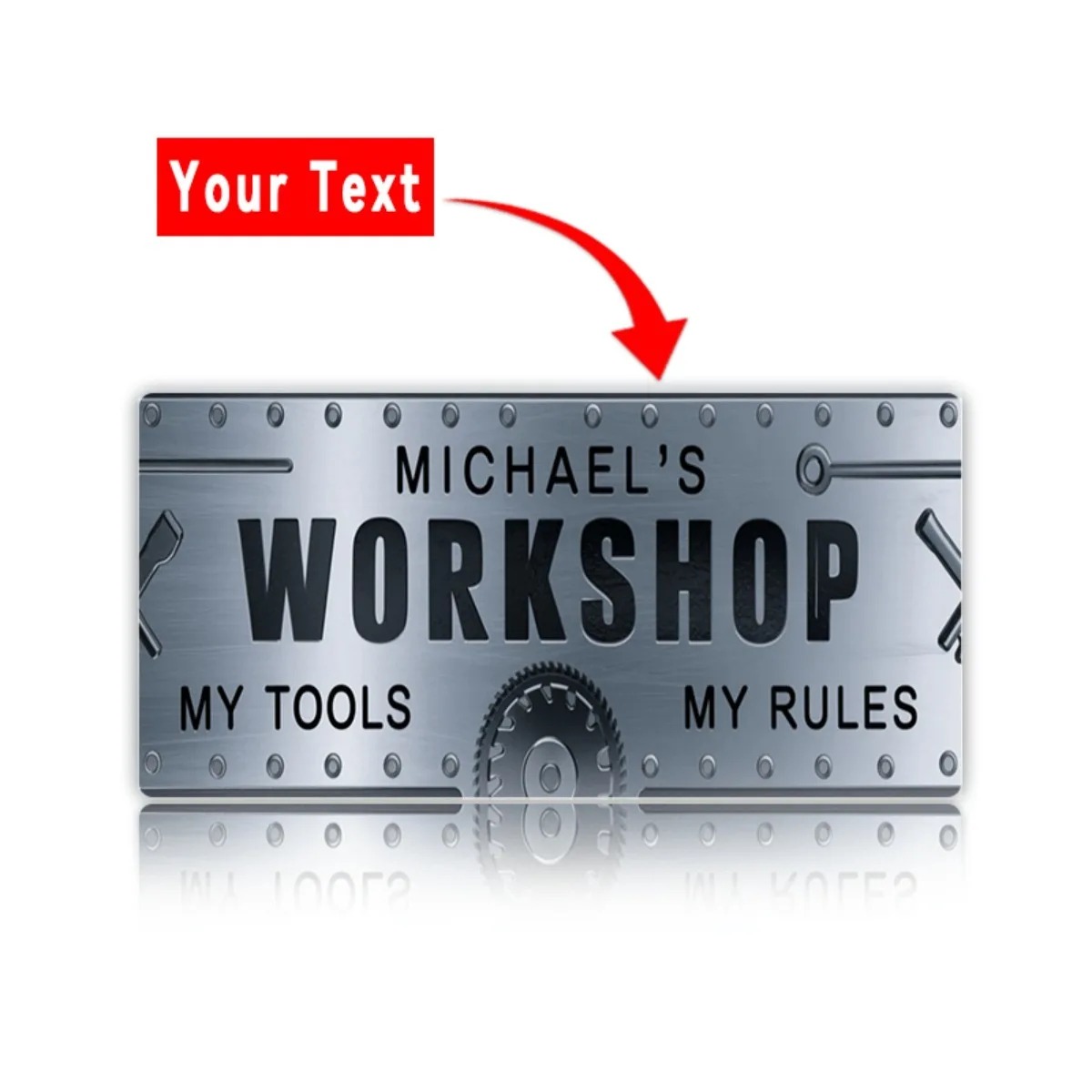 لافتة ألمنيوم مخصصة للورشة مقا - مراجعة Workshop Tools Wall وسعره