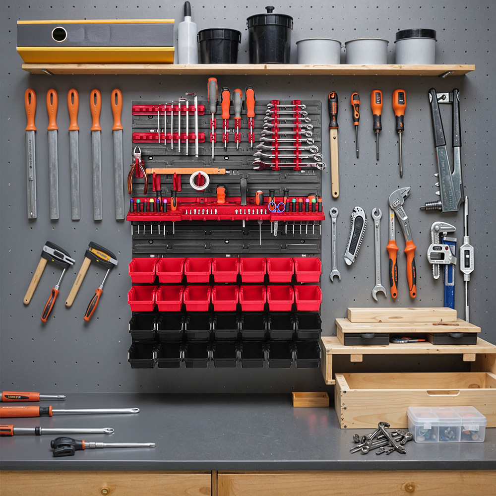 رف تخزين أدوات للحائط مع 28 صن - مراجعة Workshop Tools Wall وسعره
