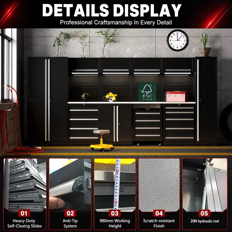 مجموعة خزائن أدوات قابلة للتخص - مراجعة Workshop Tools Box وسعره