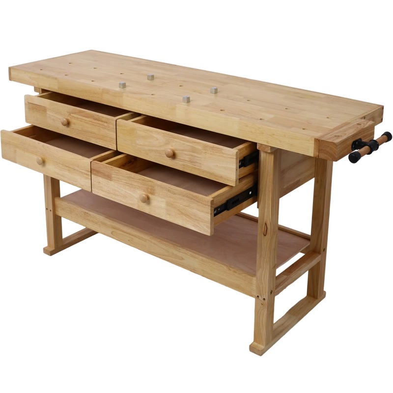 منضدة عمل فولاذية DB 60in مع 4 - مراجعة Tools Used In Wood Workshop وسعره