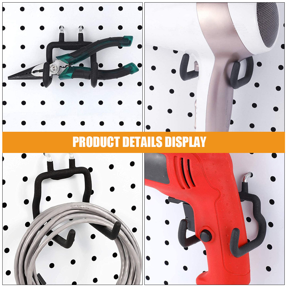 4 قطع من خطافات الأدوات المصنو - مراجعة Workshop Tools Hanging وسعره